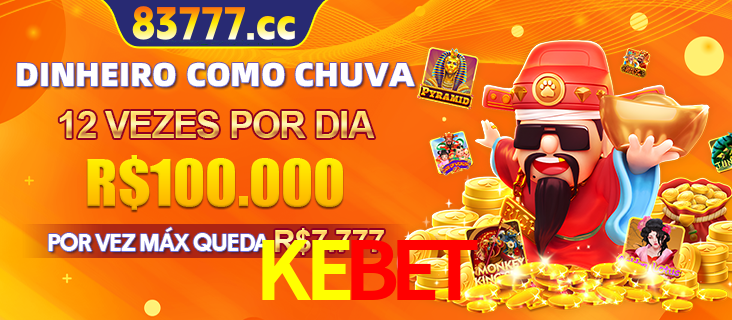 Banner do programa de recompensas Recomende para amigos do KEBET, detalhando os bônus por convidar amigos, com prêmios que chegam a R$288.888.